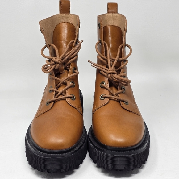 Madewell Brown Combat & Moto Boots - Picture 5 of 10